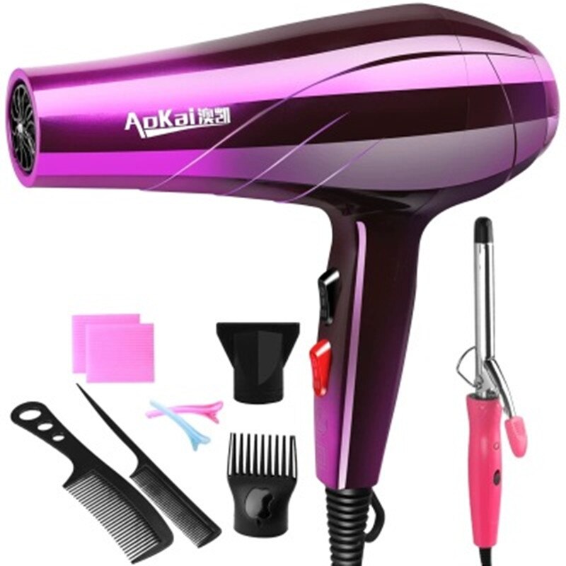 Professional 4000W Powerful Hair Dryer Fast Styling Blow Dryer Hot And Cold Adjustment Air Dryer Nozzle For Barber Salon Tools