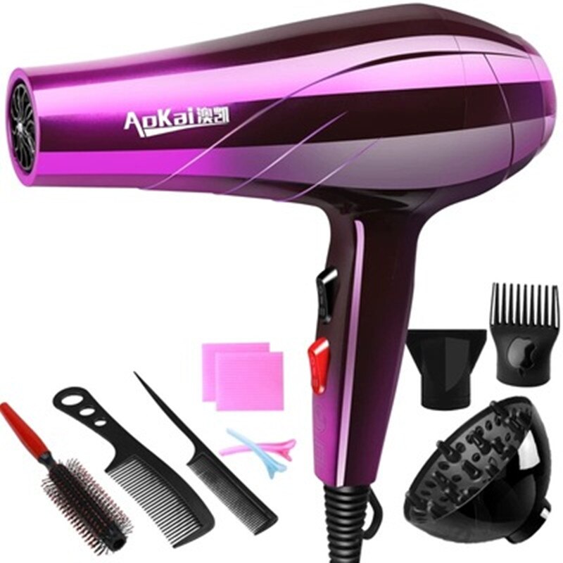 Professional 4000W Powerful Hair Dryer Fast Styling Blow Dryer Hot And Cold Adjustment Air Dryer Nozzle For Barber Salon Tools