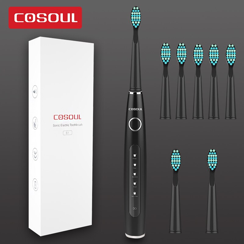 Professional Sonic Electric Toothbrush Rechargeable Waterproof Toothbrush 11 Heads 5 Modes Protect Teeth