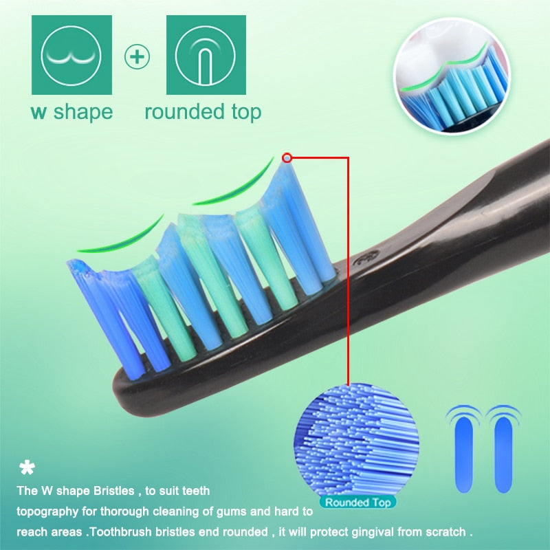 Professional Sonic Electric Toothbrush Rechargeable Waterproof Toothbrush 11 Heads 5 Modes Protect Teeth