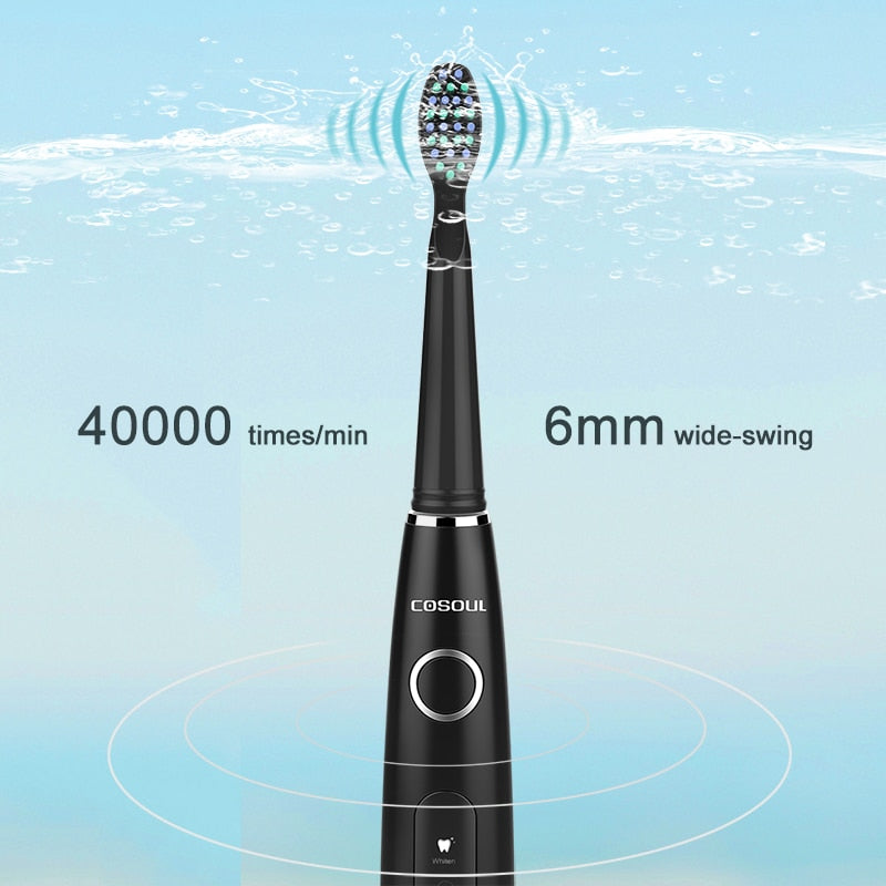 Professional Sonic Electric Toothbrush Rechargeable Waterproof Toothbrush 11 Heads 5 Modes Protect Teeth