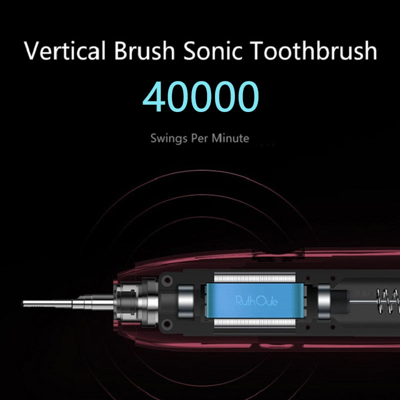 T1 Sonic Electric Toothbrush LCD Color Screen IPX7 Waterproof Rechargeable Adult Ultrasonic Automatic Tooth Brushes Set 2021 NEW