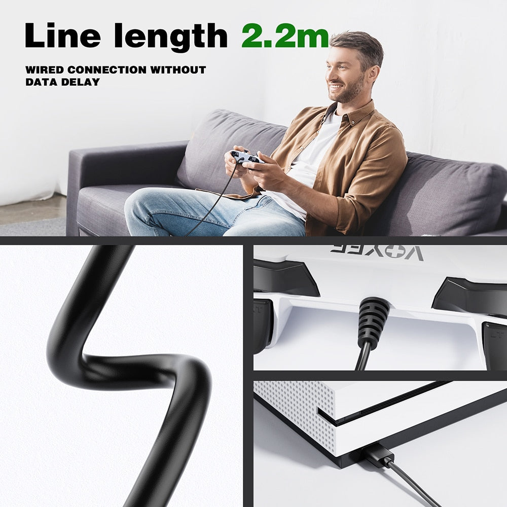 VOYEE Wired Gamepad for Xbox One Controller PC Control for Windows 10 Joystick for PS3 Xbox Series X S Console