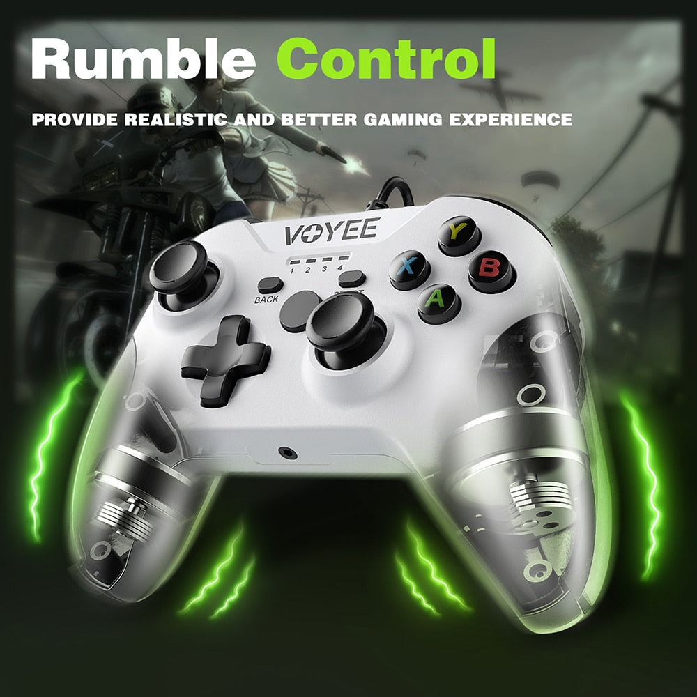 VOYEE Wired Gamepad for Xbox One Controller PC Control for Windows 10 Joystick for PS3 Xbox Series X S Console