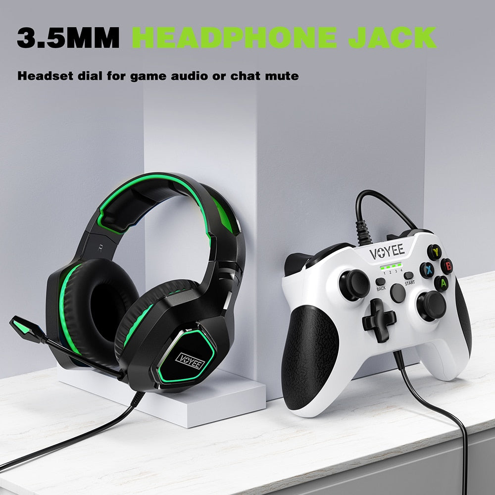 VOYEE Wired Gamepad for Xbox One Controller PC Control for Windows 10 Joystick for PS3 Xbox Series X S Console
