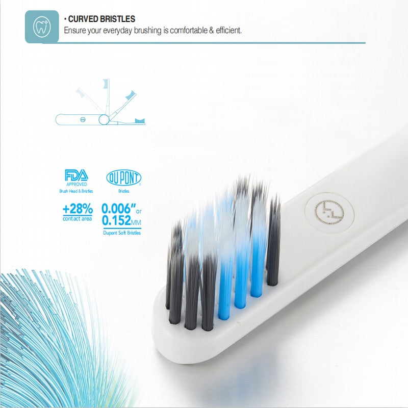 ZK30 UTC600 Ultrasonic Electric Toothbrush Portable Wireless Charging UV-C Folding Toothbrush Smart Timer Sonic Tooth washing