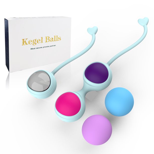 Kegel Balls Exercise Weights Kegel Balls Weighted Exercise Kit for Beginner Tightening Training System for Women(4-Piece Set)