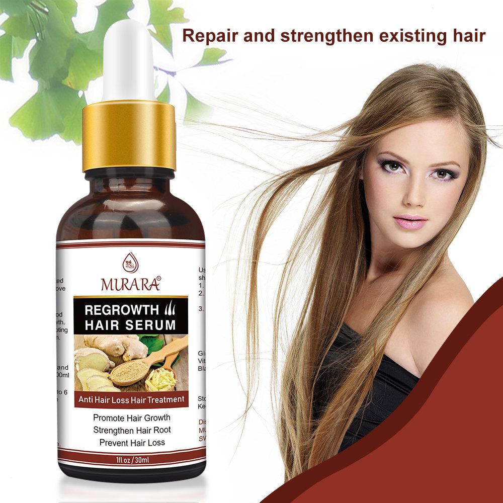 Elecsop Hair Growth Serum, Ginger Hair Growth Treatment Promotes Hair Regrowth for Men Women