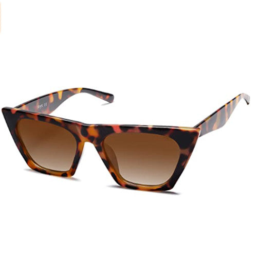 Vintage Square Cat Eye Sunglasses Women Trendy Cateye Sunglasses