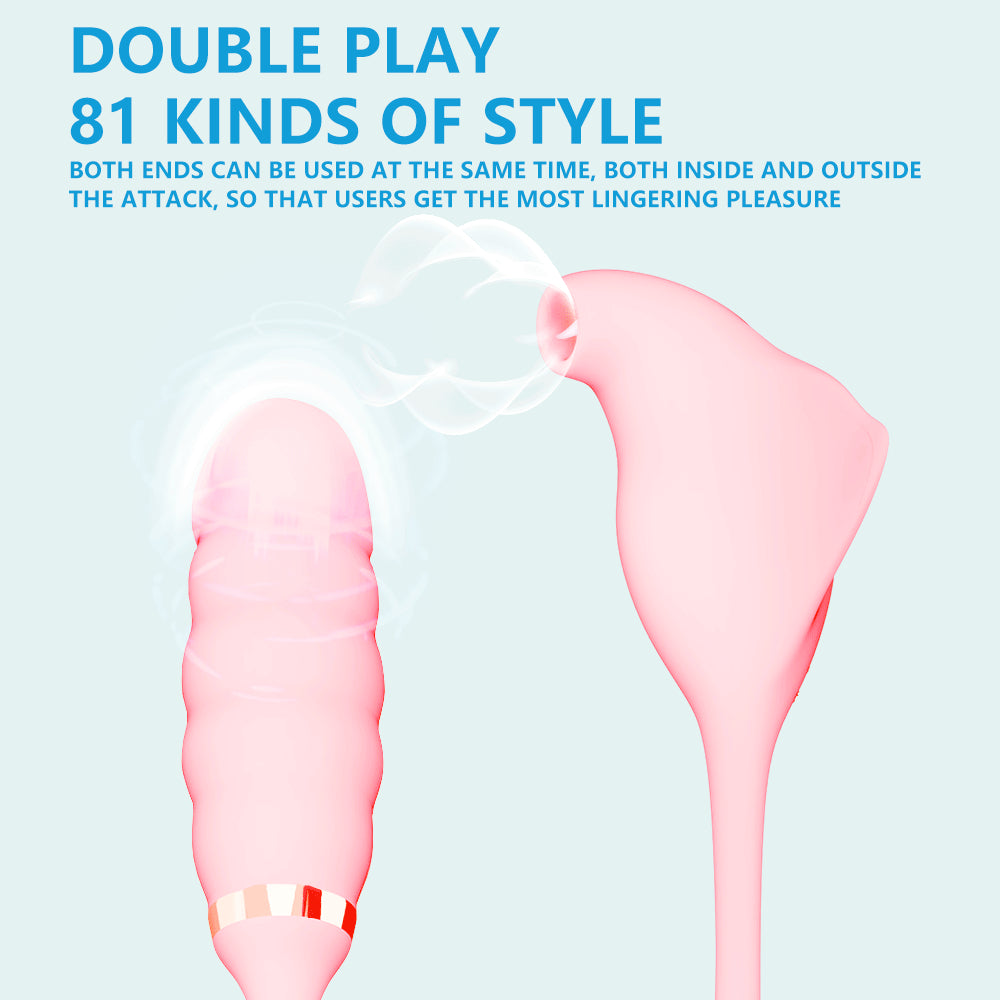 Centerel 2 In 1 Vibrator Tongue Licking & Vibrating Egg Clit Stimulator Adults Sex Toys for Women Couples