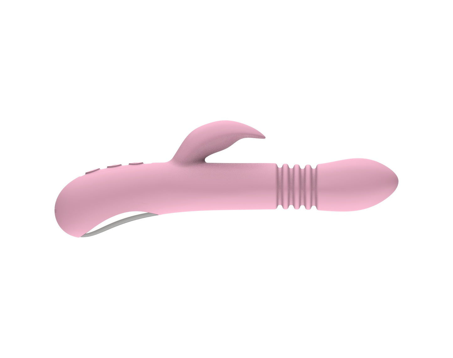 Thrusting Rabbit Vibrator for Women G-Spot Stimulating Sex Toy Centerel Vibrator with 10 Powerful Vibrations and 10 Stretch Modes and Heating