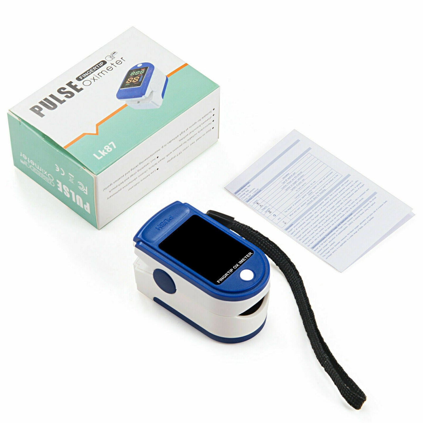 Finger Tip Pulse Oximeter Meter, SpO2 Heart Rate Pulse Oximeter Monitor Blood Oxygen Saturation