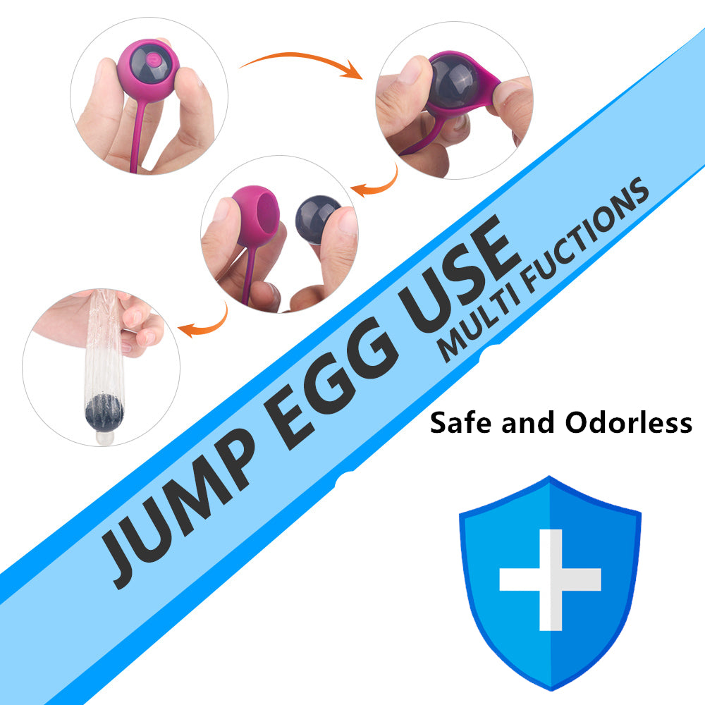 Kegel Ball Safe Silicone Smart Ball Vibrator with 9 Vibration Modes Exercise Balls for Pelvic Floor Tightening & Bladder Control