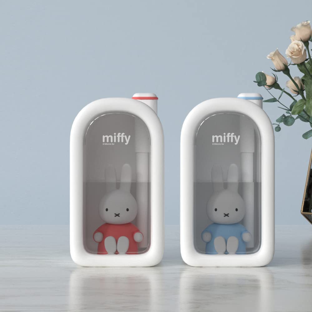 Miffy Cool Mist Humidifier - Ultrasonic Quiet Humidifiers, Miffy Humidifier Mini Cute Humidifier with Night Light, 380ml Cute Humidifiers for Bedroom/Babies Nursery/Office, Blue