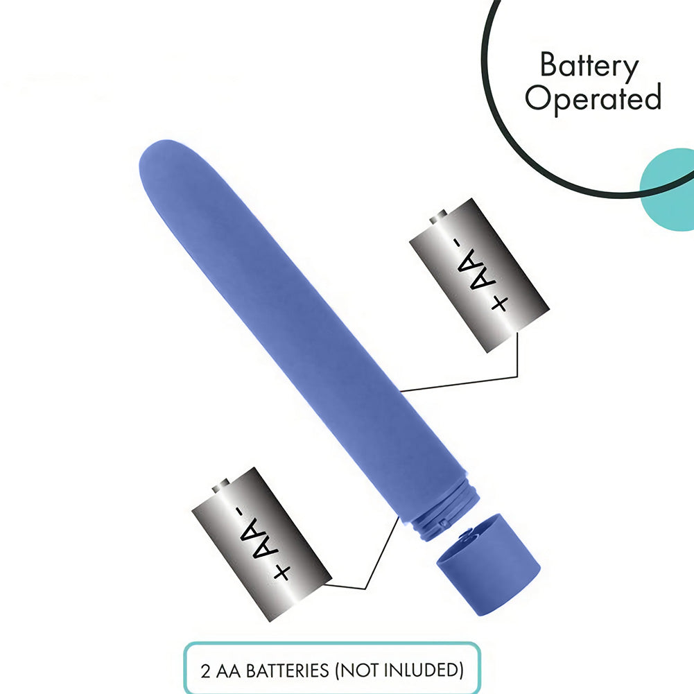 CENTEREL 7" Classic Vibrator 1 Button 10 Functions Water-Resistant Motor Adult Sex Toy-Blue