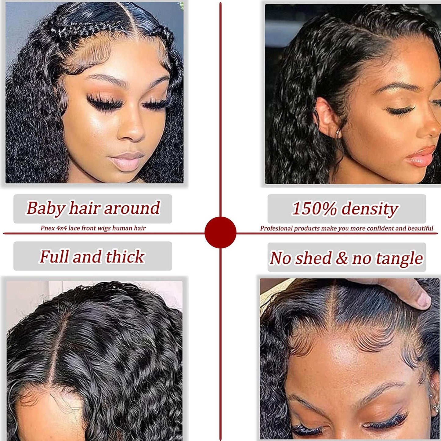 Water Wave Wigs Human Hair Pre Plucked Brazilian human hair lace front wigs for Black Women 22 inch Curly Human Hair Wigs