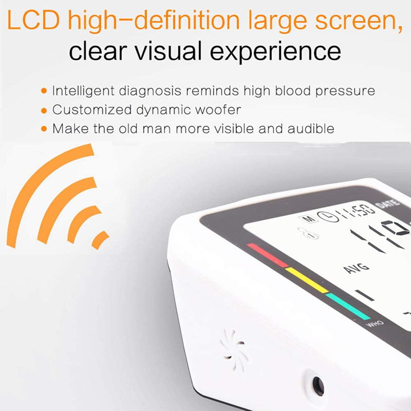 Blood Pressure Monitor, Automatic Blood Pressure Monitor Upper Arm Sphygmomanometer with Backlight Display, Adjustable Cuff and Dual User Mode