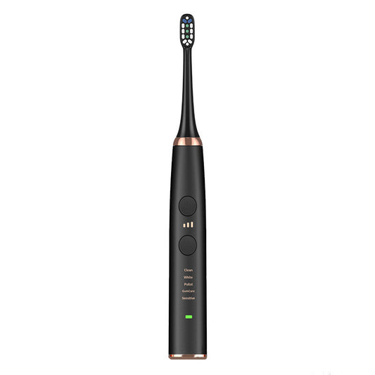 Electric Toothbrush SG 575, Centerel Soinc Teeth Brush 2 Minutes Timer 5 Modes IPX7 Waterproof USB Charging Whitening Tooth Scaler, Black