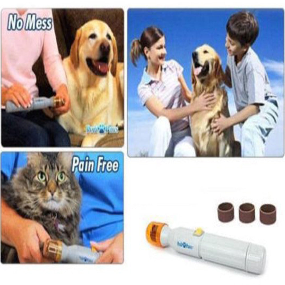 Pedi Paws Dog Nail Grinder, Professional Electric Pet Nail Grinder, Gentle Filing Wheel for Your Pet's Happy Paws