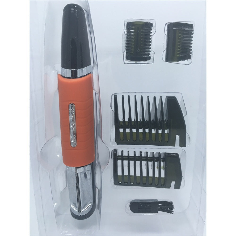 Centerel Titanium MAX Personal Trimmer, 2 in 1 Multifunctional New Men's Razor with Light Double Head Shaving