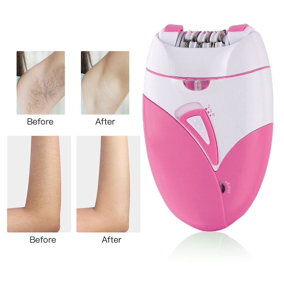 Centerel Epilator for Women, Portable Hair Removal, Smooth Glide Epilator with LED for Face Legs Bikini