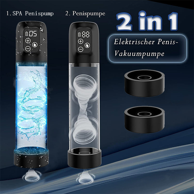Centerel Electric Vacuum Penis Pump IPX4 Full Waterproof with 6 Sucking Modes Penis Massager Stimulator Penis Enlargement Sex Toy for Stronger Bigger Erections