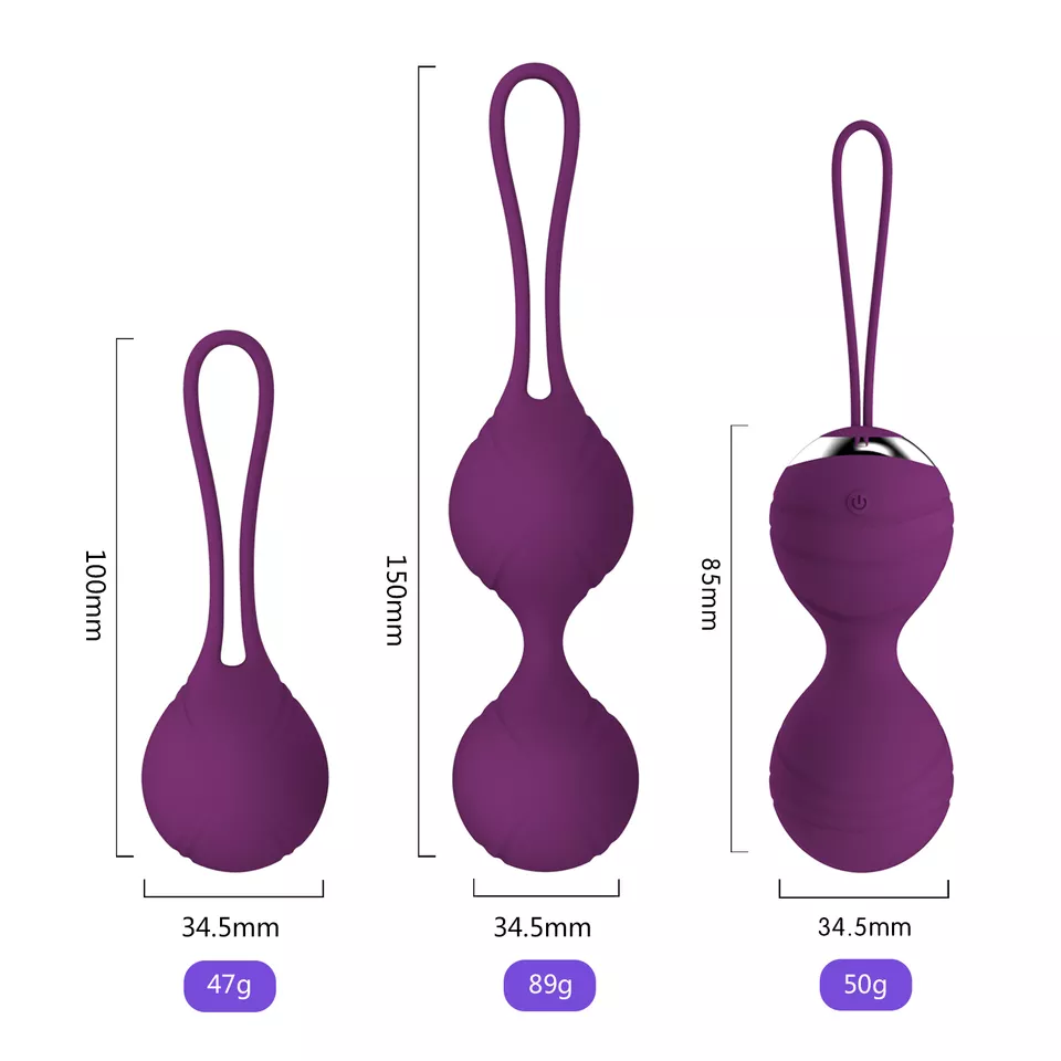 Kegel Ball for Tightening - Recommended Kegel Exercise Weights for Women & Pelvic Floor Exercises for Beginners & Advanced，Strengthens Pelvic Floor and Resolves Incontinence(3-Piece Set)