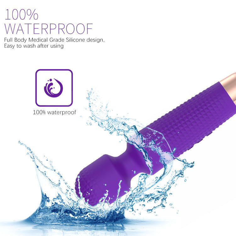 CENTEREL Wand Massager with 20 Vibration Modes 5 Speeds Waterproof Vibrator for Women and Couples-Purple