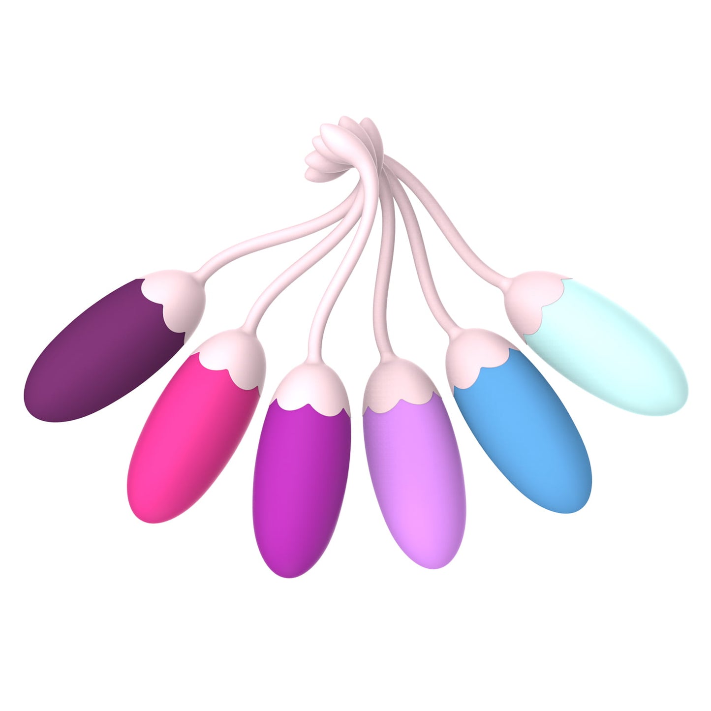 Kegel Balls Exercise Weights Centerel Silicone Kegel Balls for Women, Set of 6