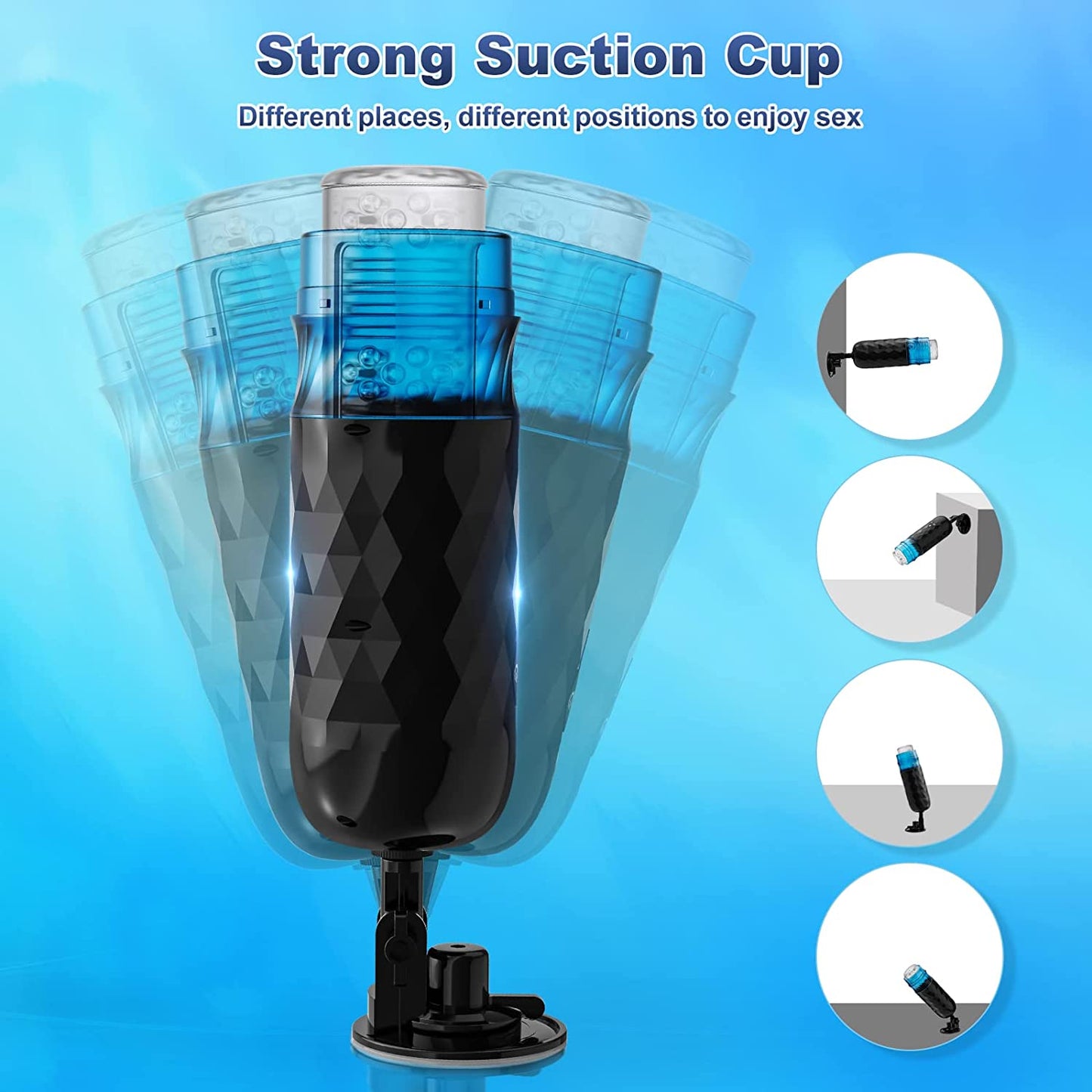 Centerel Automatic Male Masturbators Cup Sex Toys with 7 Rotating & 3 Thrusting Modes One-click Orgasm Masturbator Sex Toys for Men