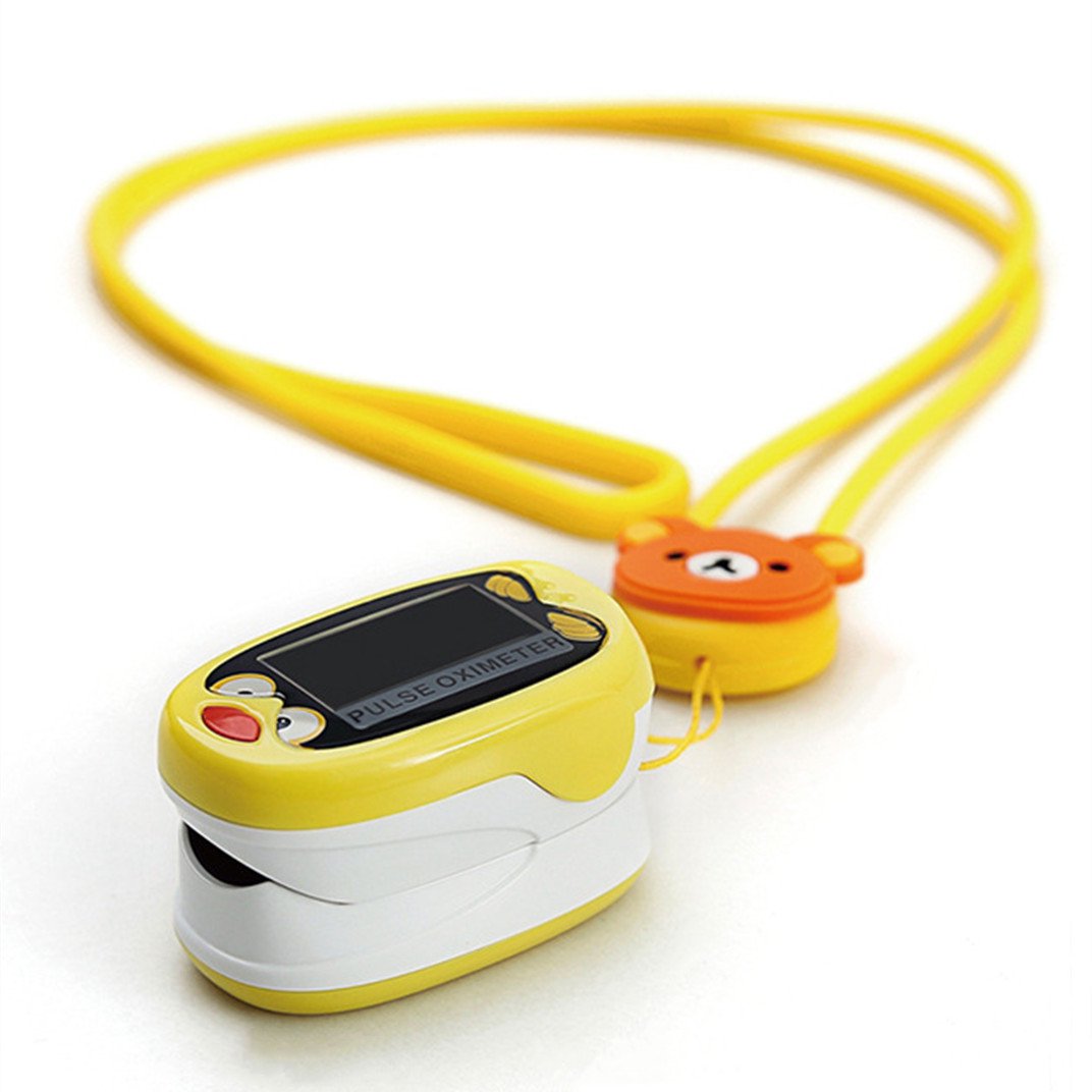 BDUN Kid's Fingertip Pulse Oximeter Rechargeable Pulse Oximeter Monitor Blood Oxygen Saturation with USB Cable