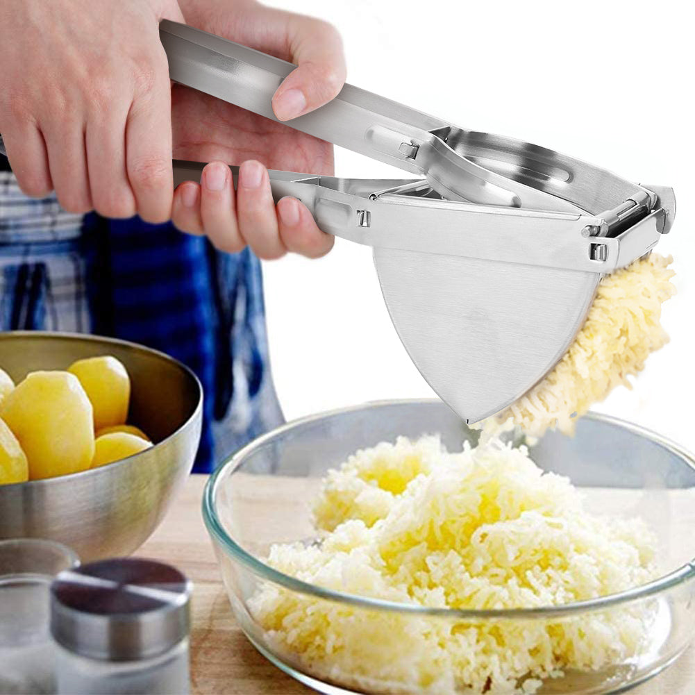 Potato Crusher Stainless Steel Vegetable Potato Masher Ricer Fruit Juicer Press Mincer