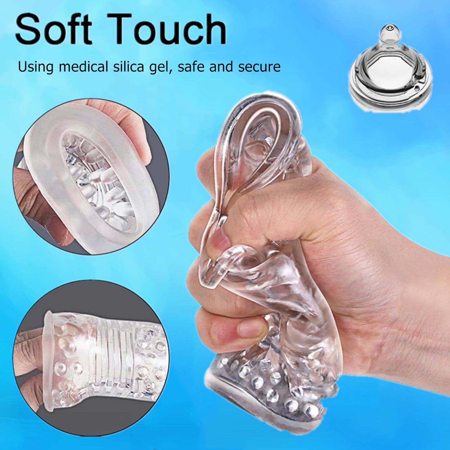 Centerel Automatic Male Masturbators Cup Sex Toys with 7 Rotating & 3 Thrusting Modes One-click Orgasm Masturbator Sex Toys for Men