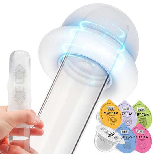 6 PCS Male Masturbators Mini Manual TPE Jelly Masturbator Disposable Stretch Male Masturbation Cup Sex Toys for Men