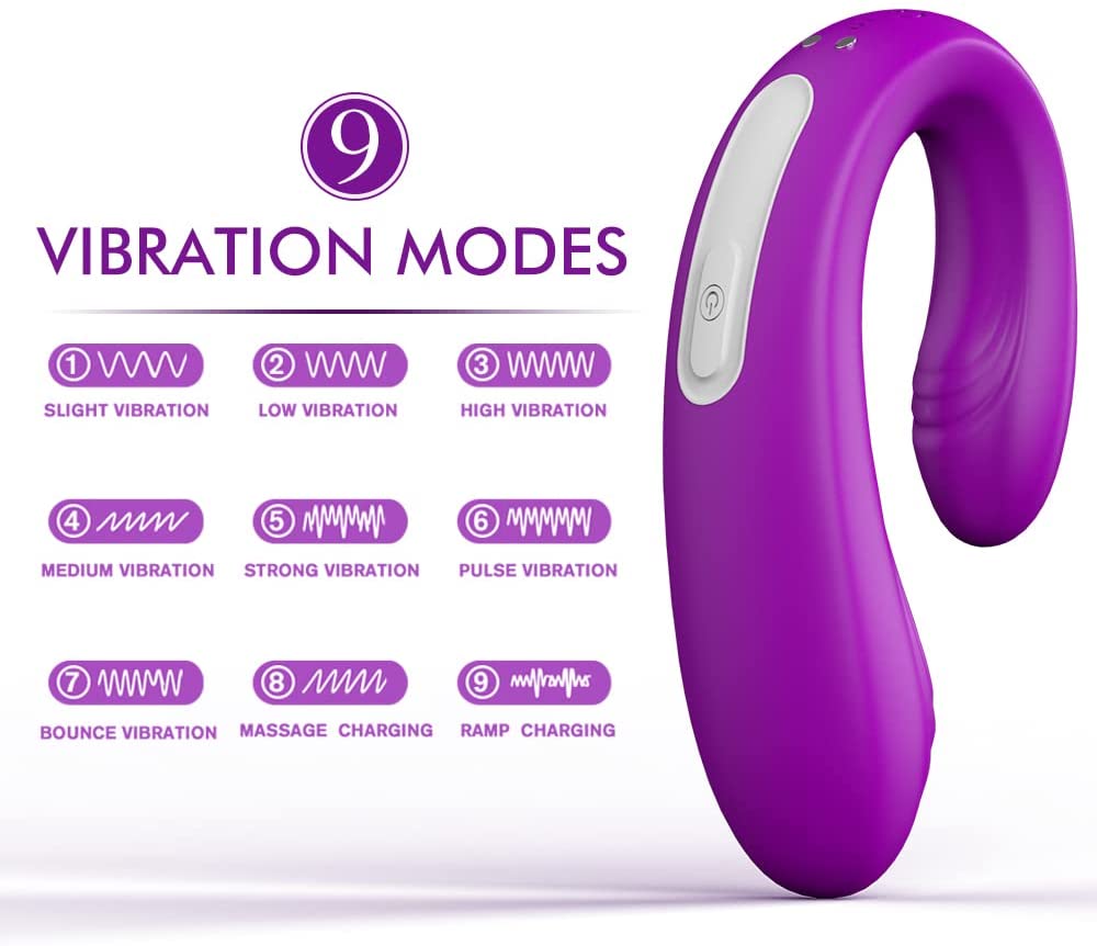 CENTEREL Vibrator G-spot 9 Powerful Vibration Modes Rechargeable Vibrator Wireless Remote Control Massager for Women Couples-Violet