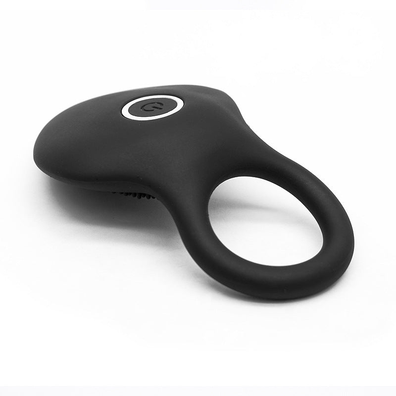 Vibrating Penis Ring for Men Couples Pleasure, Male Erection Enhancing Sex Toy & Female Vibrators Adult Toy - Black