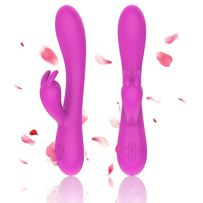 Women's Vibration Stick Heating 16 Frequency Charging Rabbit AV Massage Stick