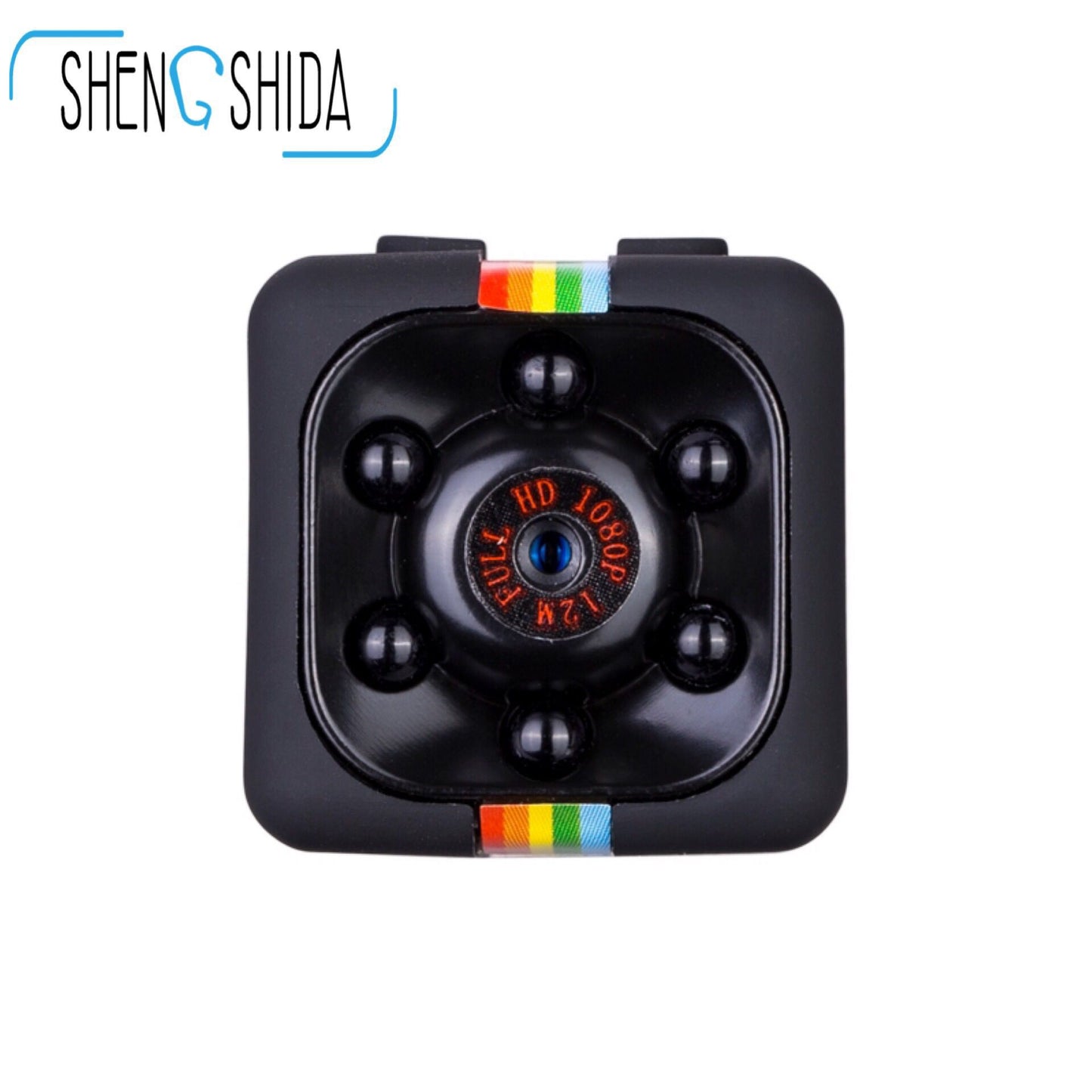 Mini Camera HD 1080P Babysitter Camera Sports Mini Camera Sports Camera Small Camera, Suitable for Home Office Driving Record Outdoor Sports, etc.