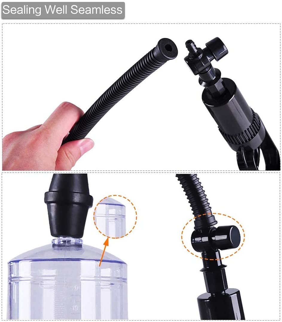 Penis Pump Centerel Manual Vacuum Penis Pump Strengthen Enlarger Booster Extender Device with 3pcs Suction Sleeves