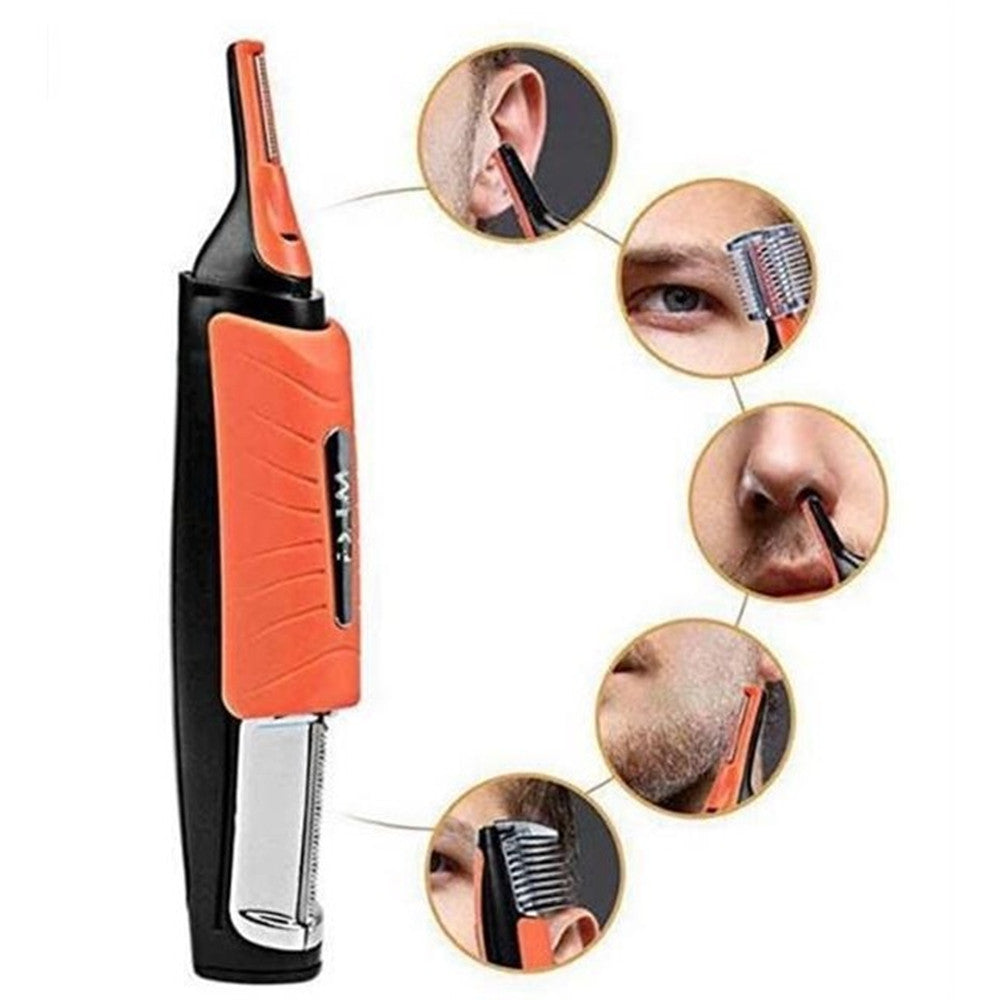 Centerel Titanium MAX Personal Trimmer, 2 in 1 Multifunctional New Men's Razor with Light Double Head Shaving