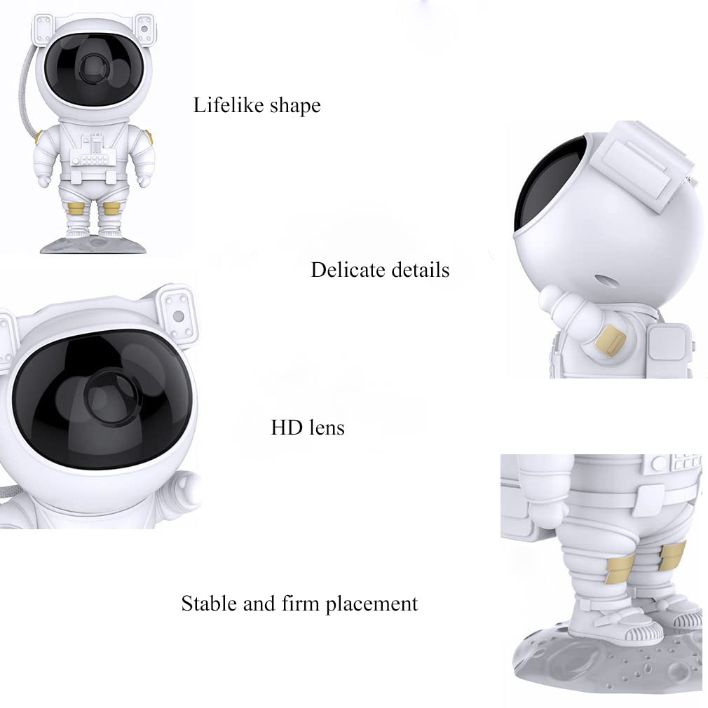 Mimeng Light Projector for Bedroom, Star Projector Galaxy Night Light with Timer & Remote Control, Rotatable Galaxy Projector Star Projector, Astronaut Projection Lamp