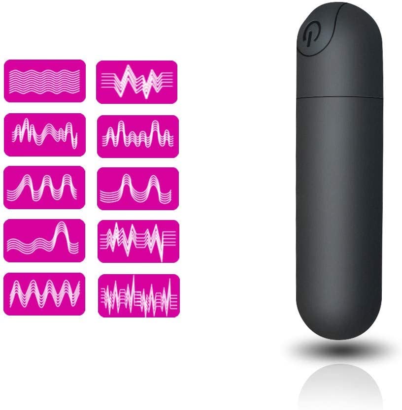 G Spot Bullet Vibrator Nipple Clitorals Stimulator USB Rechargeable for Travel - 10 Modes Portable Waterproof Mini Vaginal Anal Massager Adult Sex Toys for Women