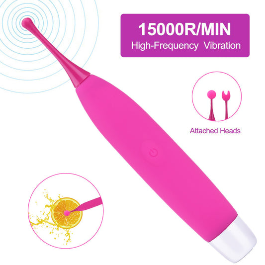 High-Frequency G-spot Nipples Vibrator - Centerel Powerful Vaginal Nipple Stimulator for Quick Orgasm, Splashproof Rechargeable Silicone Massager for Women Masturbation Adult Sex Toys