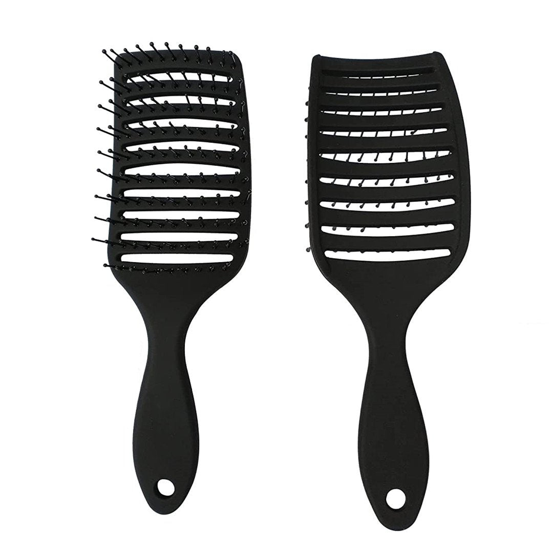 Laverner Brush Curved Vented Brushes for Women, Detangling Brush Suitable for Wet, Dry, Straight or Curly Hair