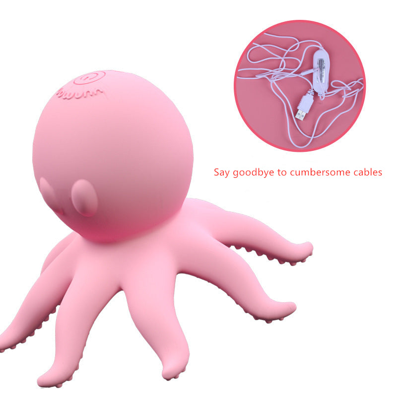 Female Breast Vibrator Has 5 Modes, Breast Stimulator Breast G Spot Vibrator Small Octopus Nipple Massager