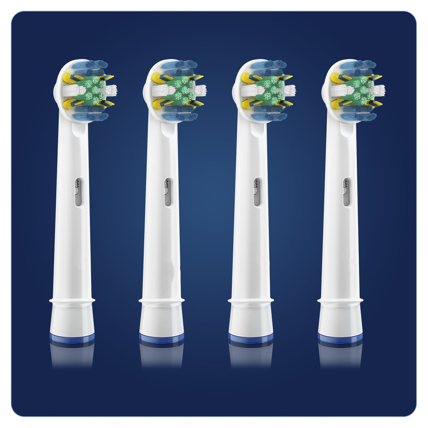 Centerel Floss Action Replacement Rechargeable Toothbrush Heads for Braun Oral-B EB25-4 - Pack of 4